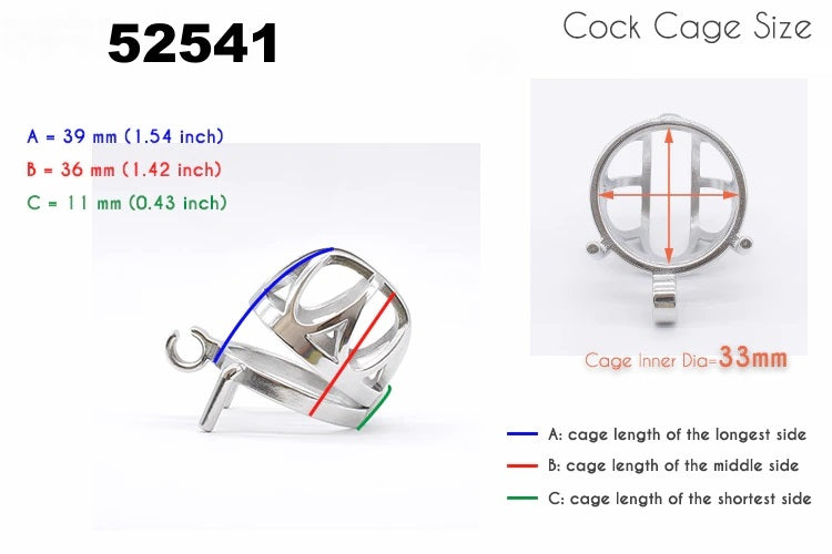 Hypering Stainless Steel Chastity Cage - LIMITED