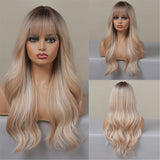 ALAN EATON Long Natural Wave Synthetic Wig