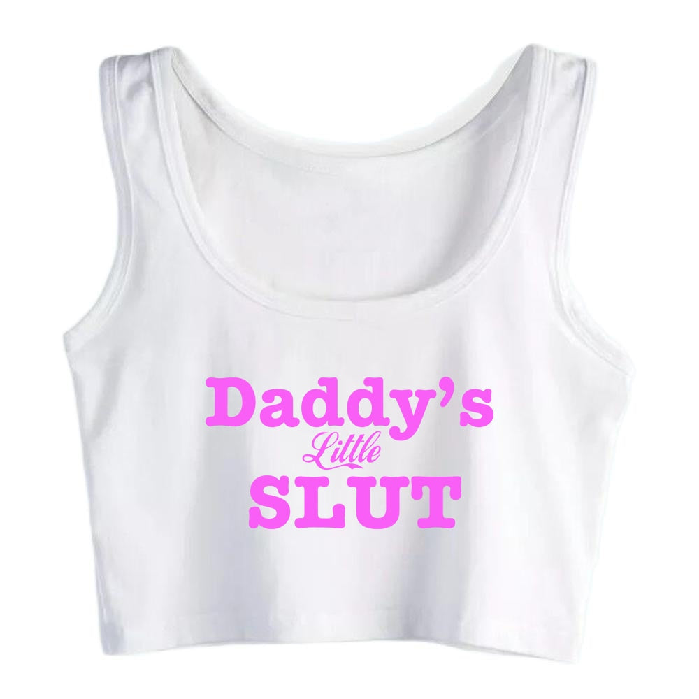 Daddy's Little Slut Crop Top