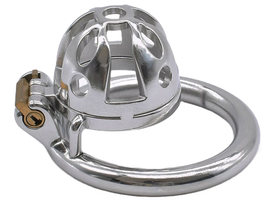 Cagebay Stainless Steel Male Chastity Cage