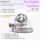 Cagestorm Stainless Steel Chastity Cage