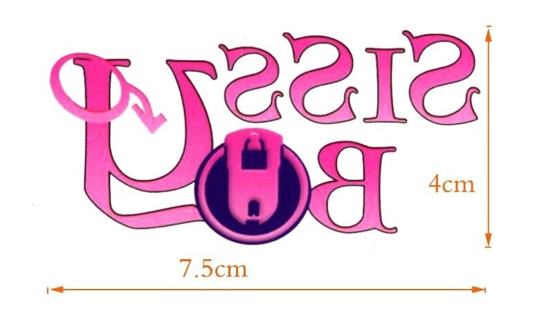 Sissy Boy Temporary Tattoo - 25 Pack